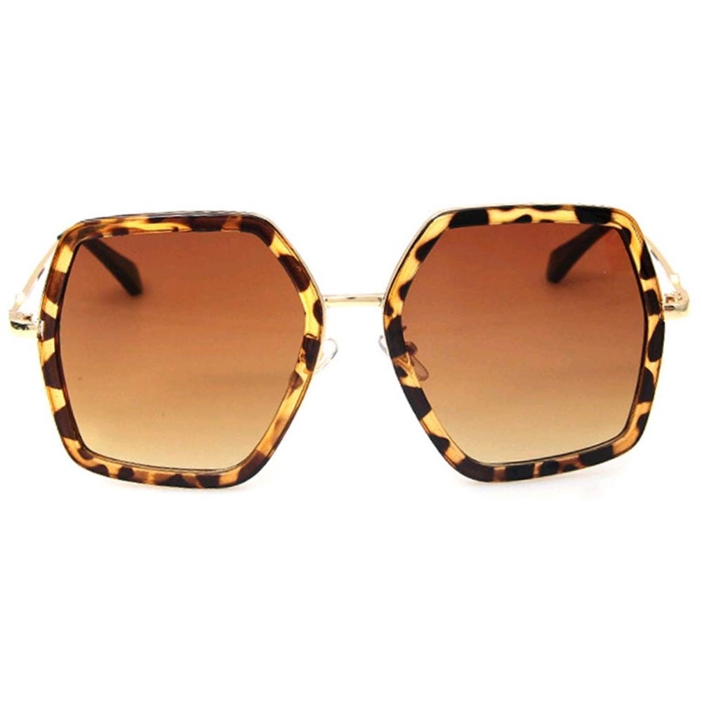 Oversized square tortoise sunglasses